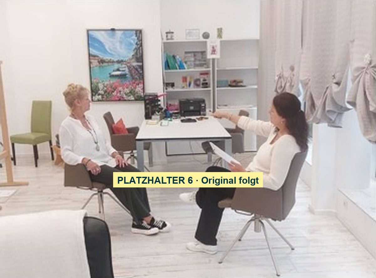 Gesprächssituation im Praxisraum